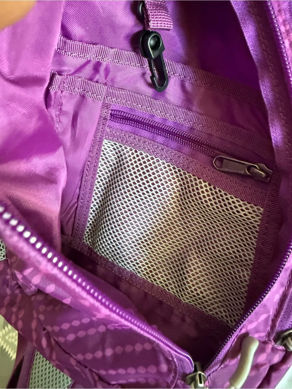 Eddie Bauer Purple Sling Backpack